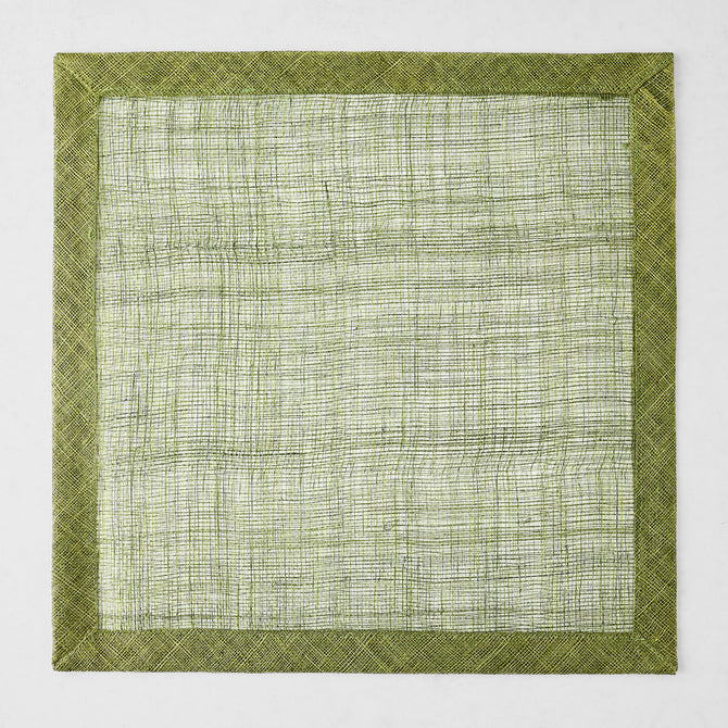 Aloe Green Tonal Newport Square Placemat