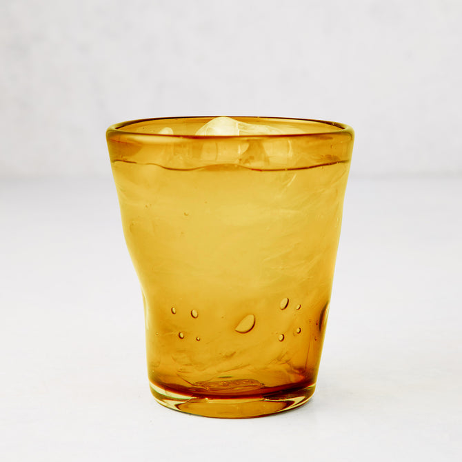 Amber Henri Glass, 8 oz.