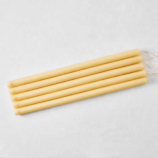 Amber Unscented Taper Candle Bundle (17"), Set of 5