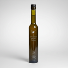 Ancient Olive Trees Dirty Martini Juice in a tall, dark green glass bottle with a black cap.