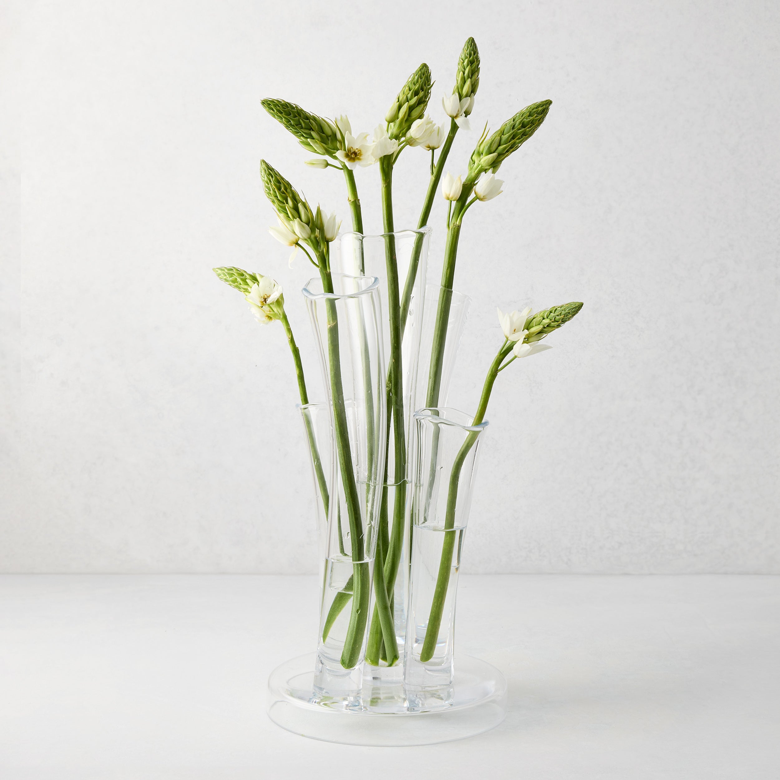 Angelina Small Scissor-Cut Glass Vase - Hudson Grace