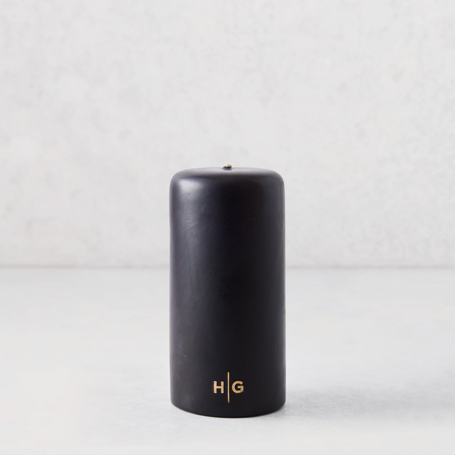 Black Unscented Pillar Candle (3" x 6")