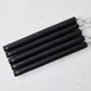 Black Unscented Taper Candle Bundle (12"), Set of 5
