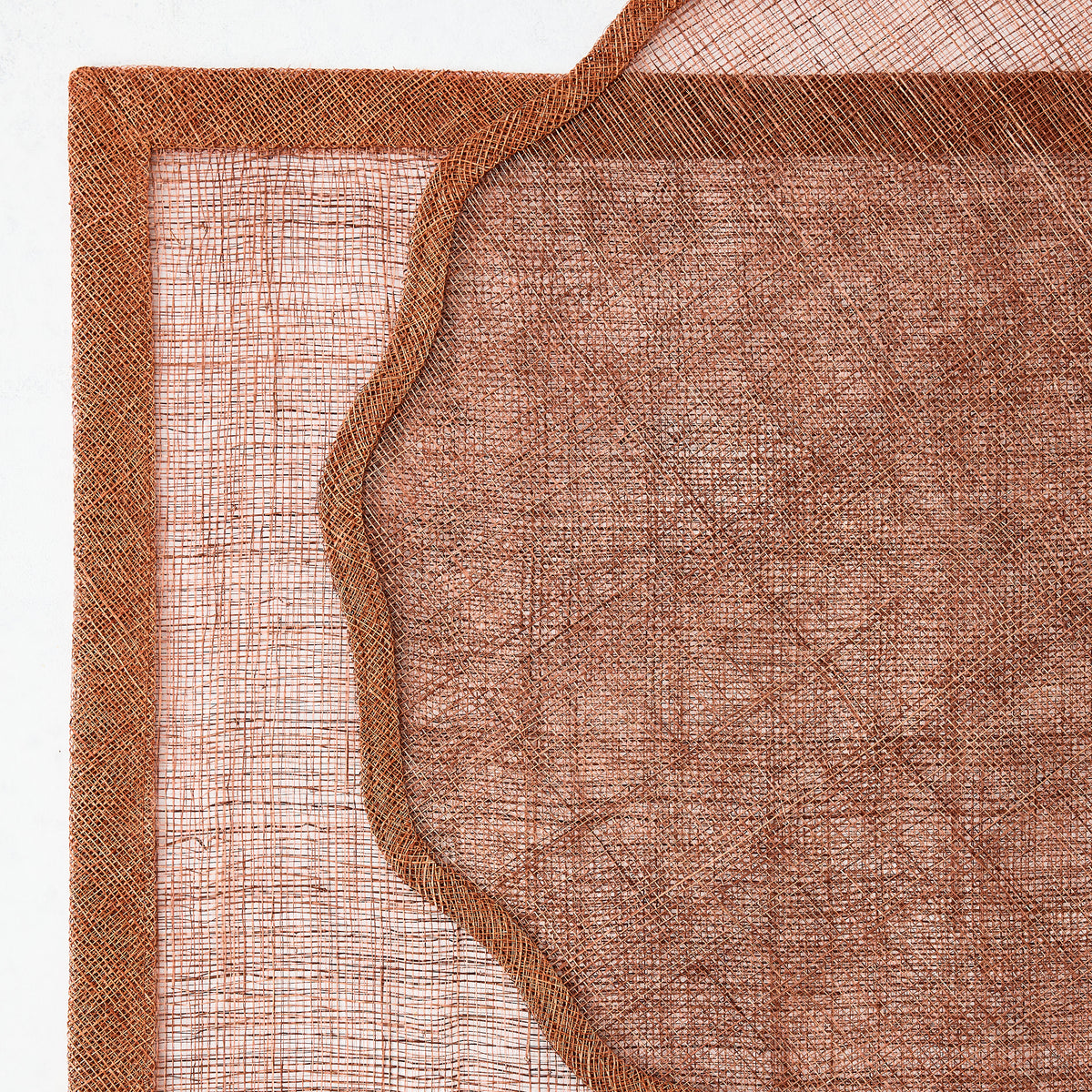 Brick Red Tonal Newport Scallop Placemat