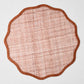 Brick Red Tonal Newport Scallop Placemat