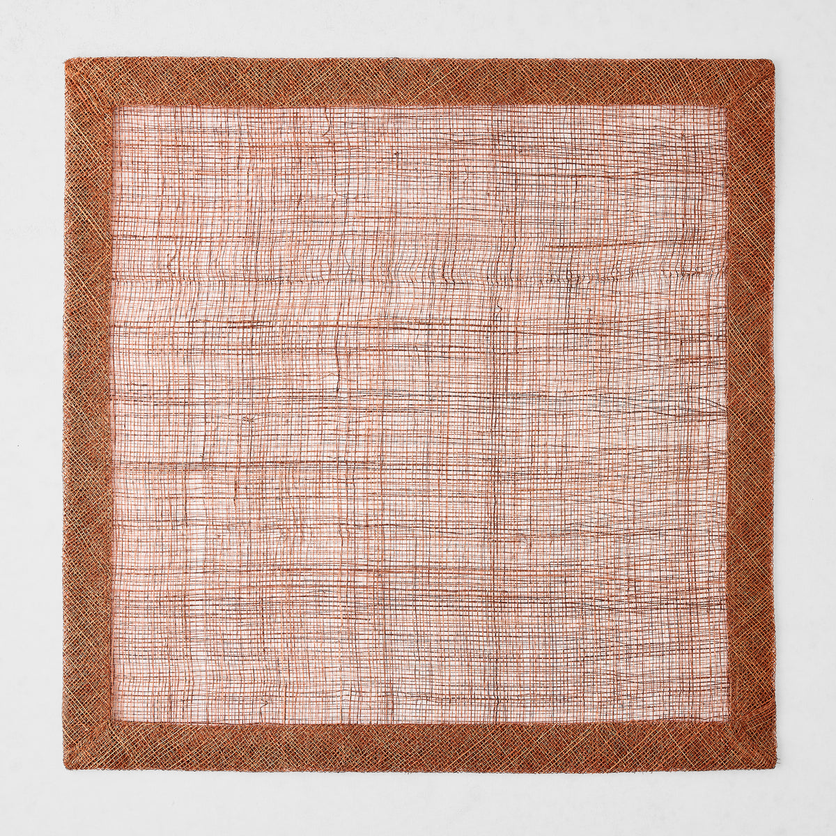 Brick Red Tonal Newport Square Placemat