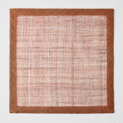 Brick Red Tonal Newport Square Placemat