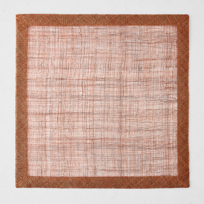 Brick Red Tonal Newport Square Placemat