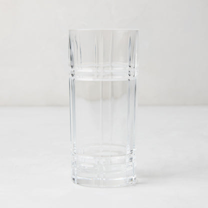 Camden Eco-Crystal High Ball Glass, clear lead-free crystal, sleek and slender, 3"Dia x 6"H.