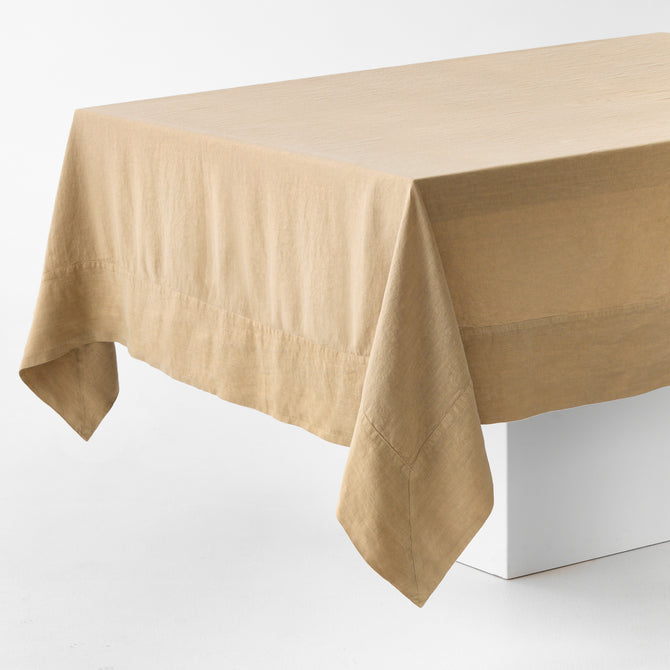 Chai Signature Hand-Dyed Linen Tablecloth