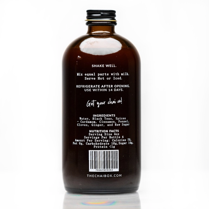 Chai Concentrate in Glass Bottle, 16oz