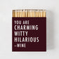 "Charming" Oversized Matches