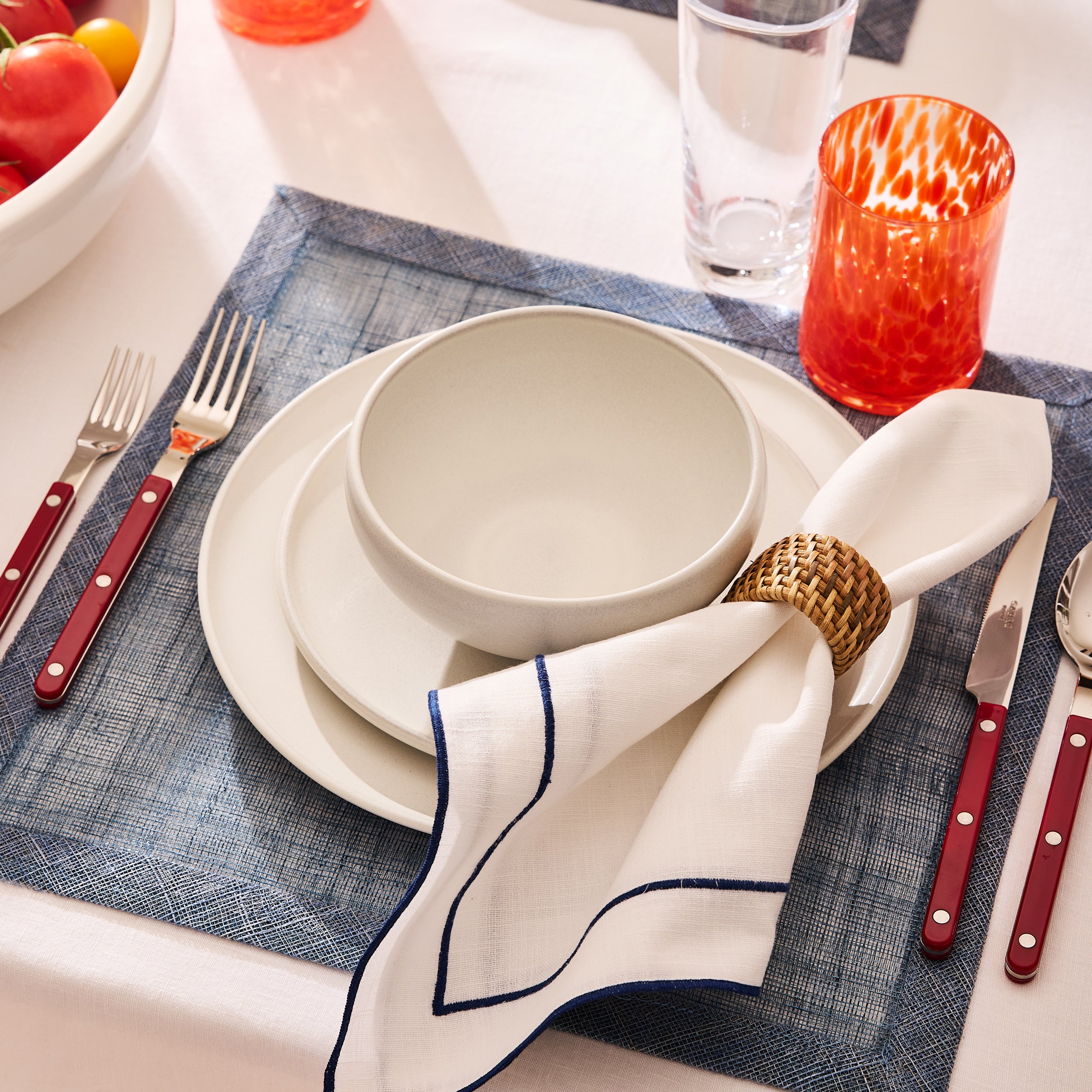 Cherry Red Bistro 5-Piece Flatware Set - Hudson Grace