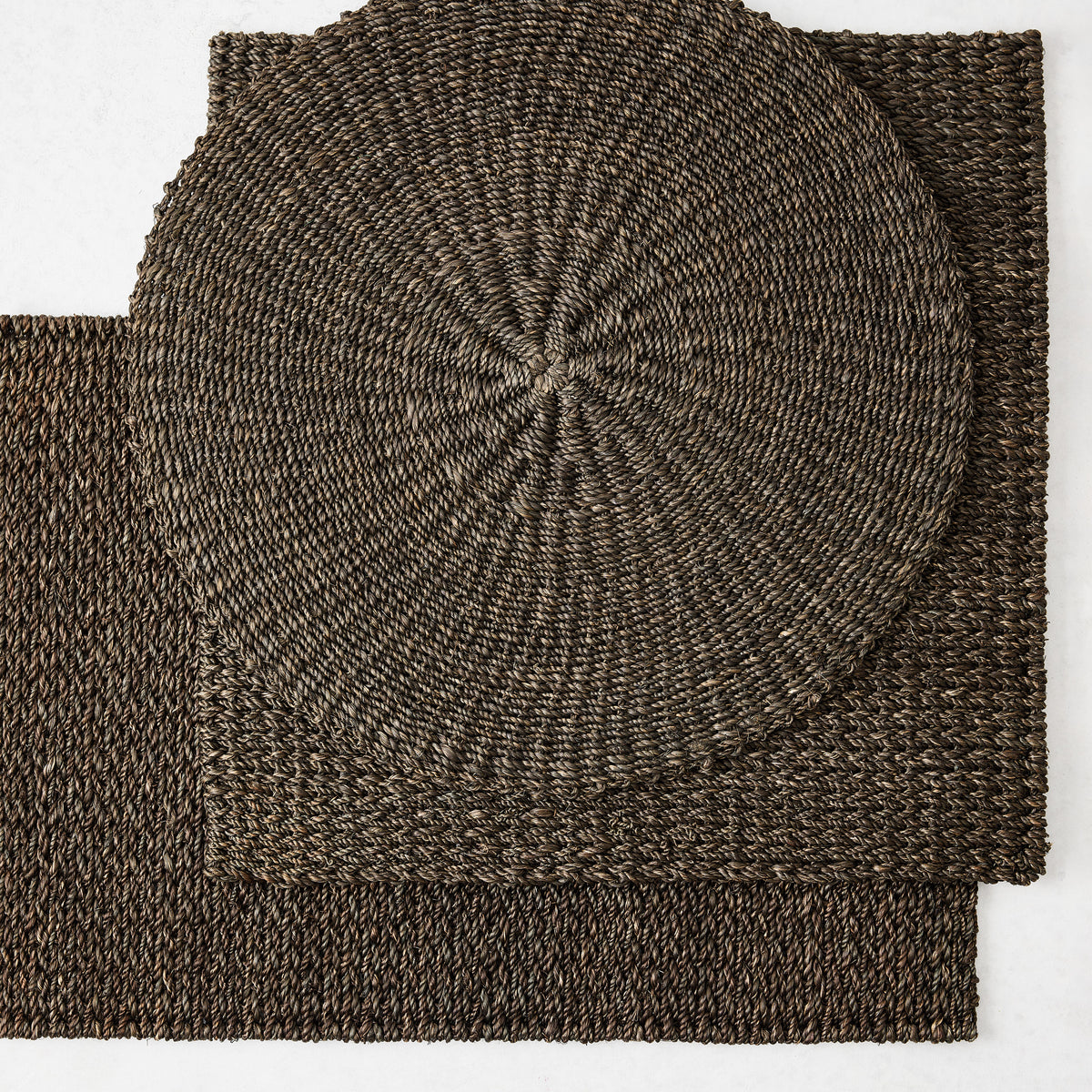 Chocolate Brown Abaca Rectangle Woven Placemat