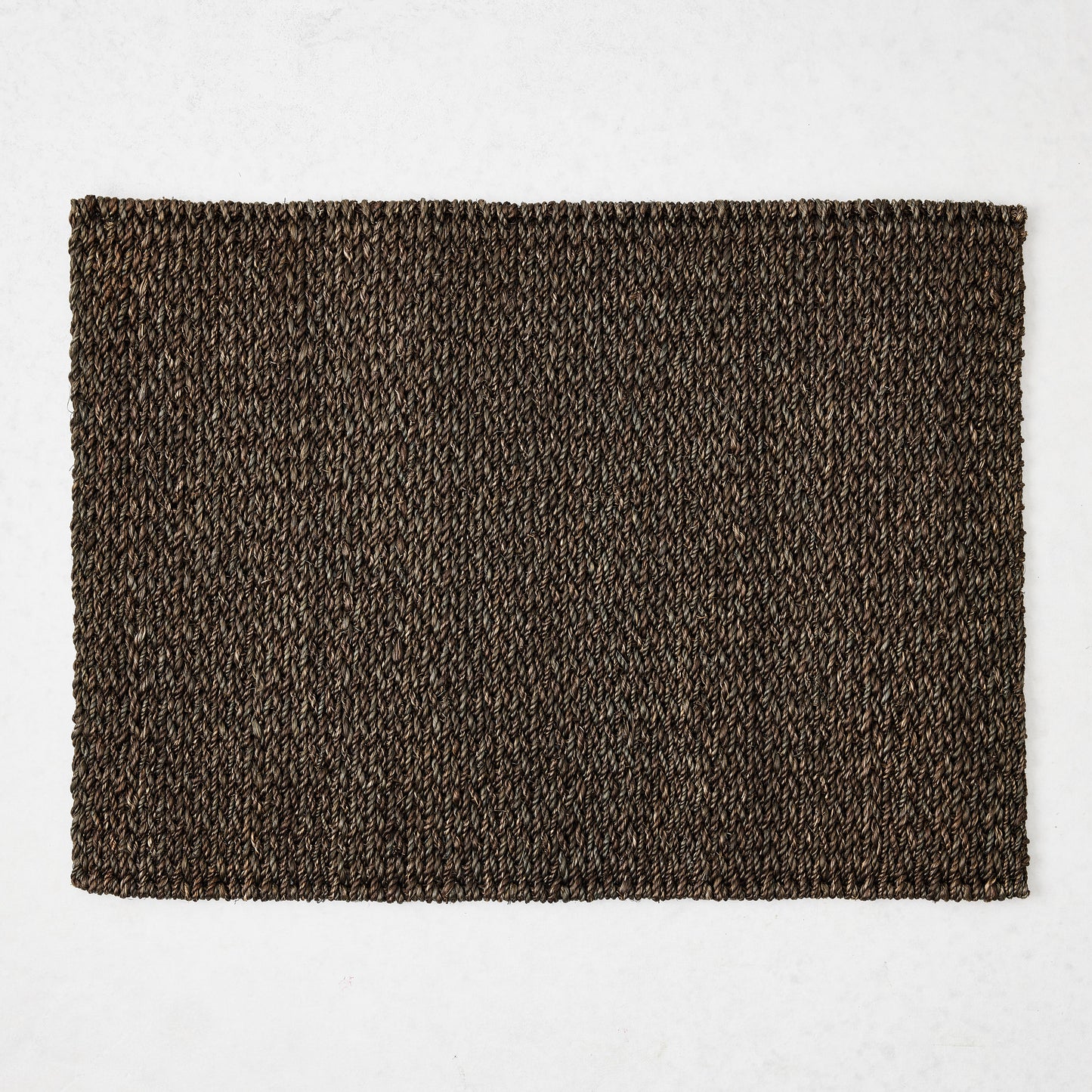 Chocolate Brown Abaca Rectangle Woven Placemat