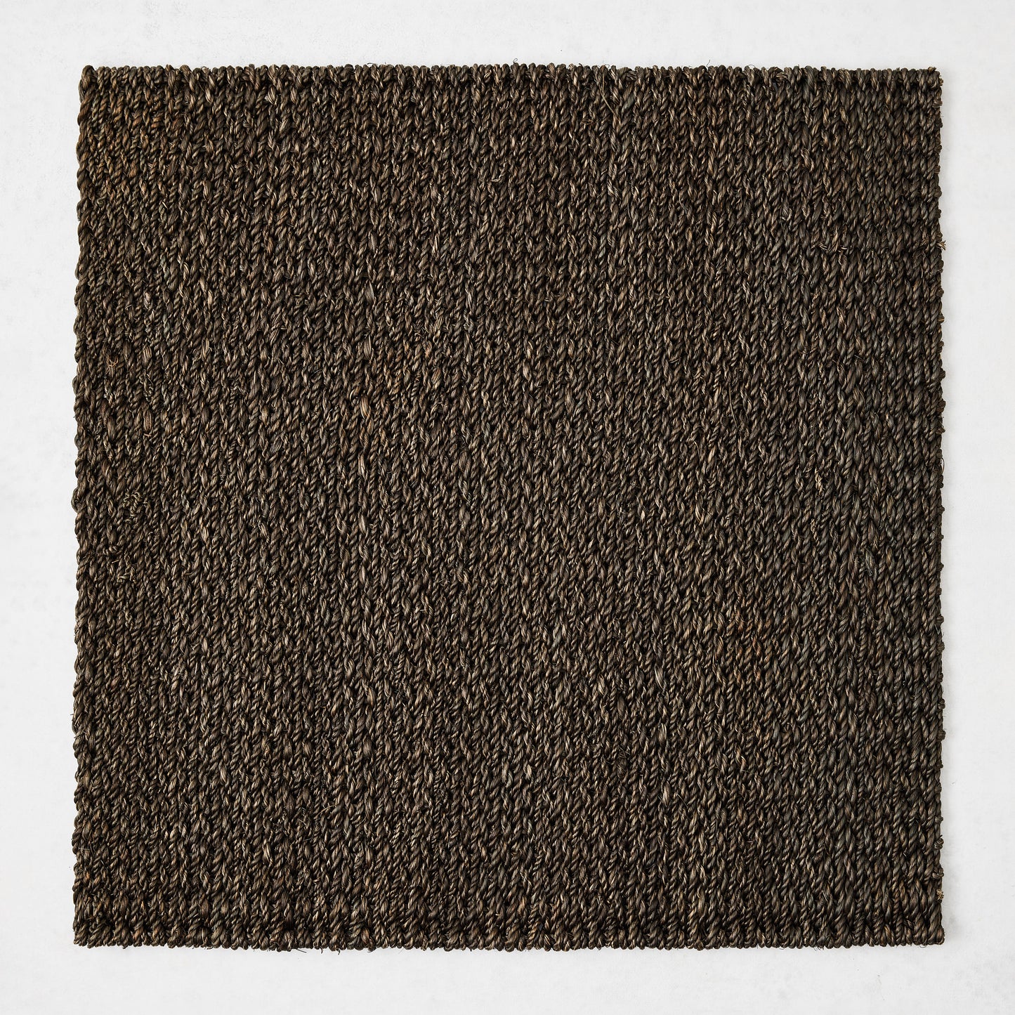 Chocolate Brown Abaca Square Woven Placemat