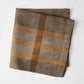 Chocolate Brown Marken Plaid Linen Napkin