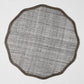 Chocolate Brown Tonal Newport Scallop Placemat