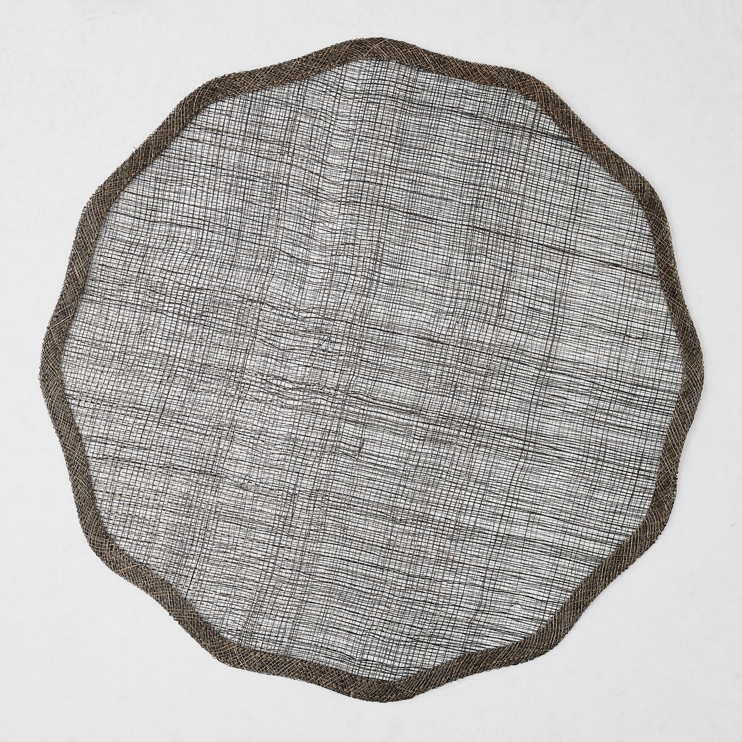 Chocolate Brown Tonal Newport Scallop Placemat