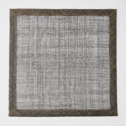 Chocolate Brown Tonal Newport Square Placemat