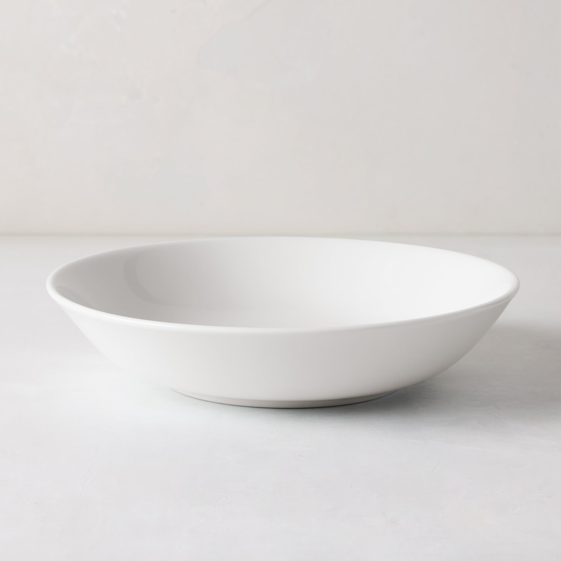 HG City White Porcelain Cereal Bowl, 8" diameter, modern aesthetic.