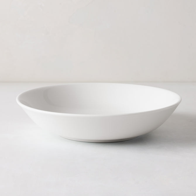 HG City White Porcelain Cereal Bowl, 8" diameter, modern aesthetic.