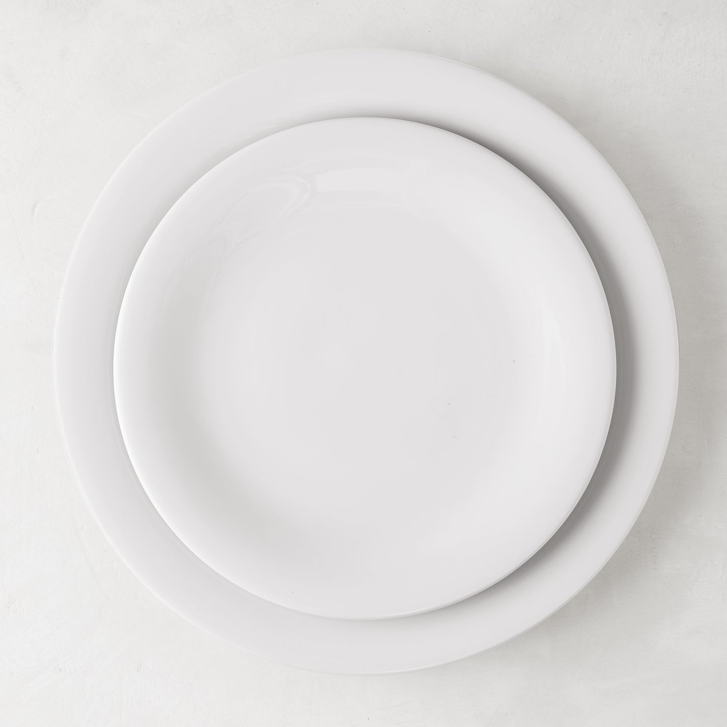 HG City White Porcelain Dinner Plate, 11" diameter, modern aesthetic.