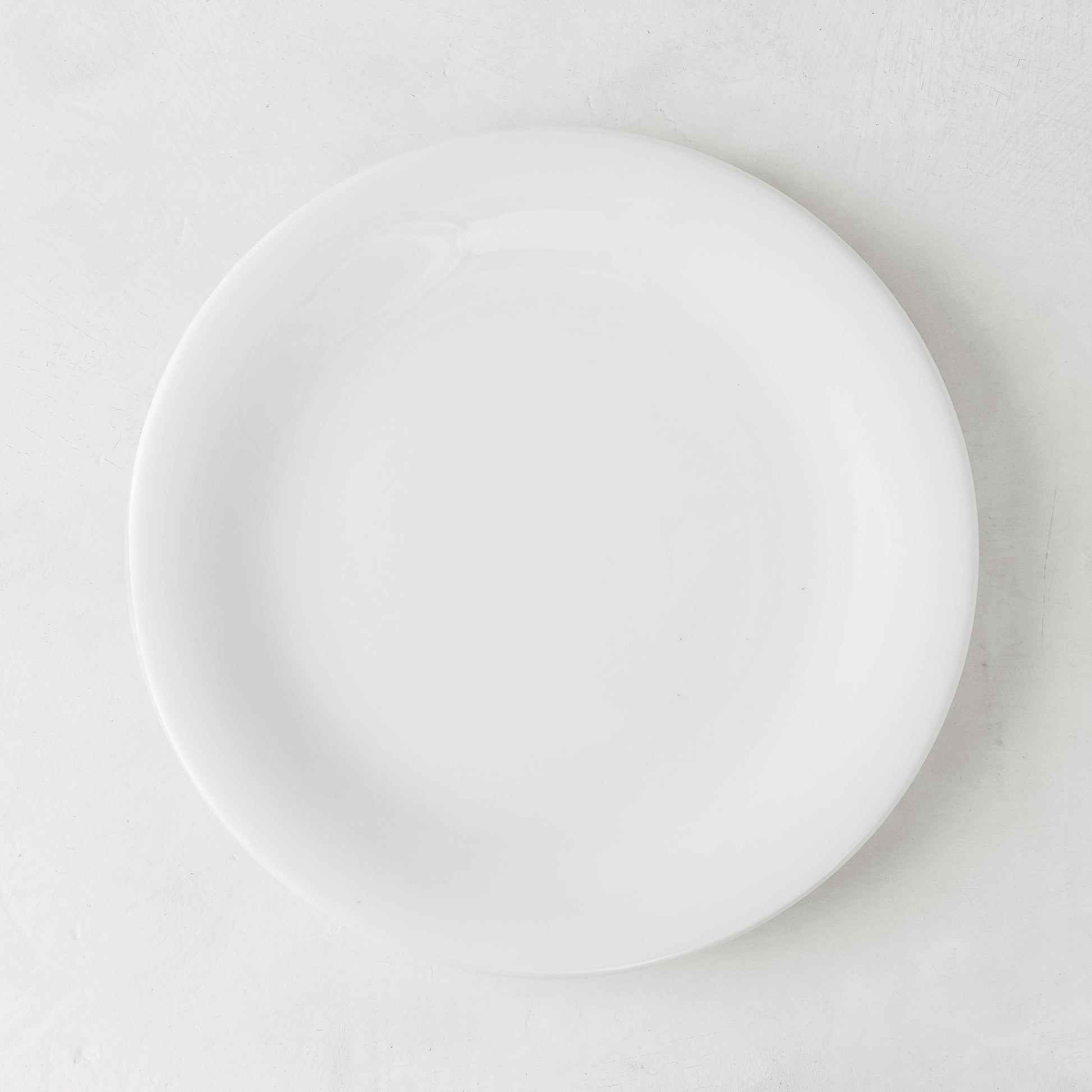 HG City White Porcelain Salad Plate, 8.5" diameter, modern aesthetic.