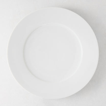 HG Classic 11" white porcelain dinner plate with clean, crisp lines.