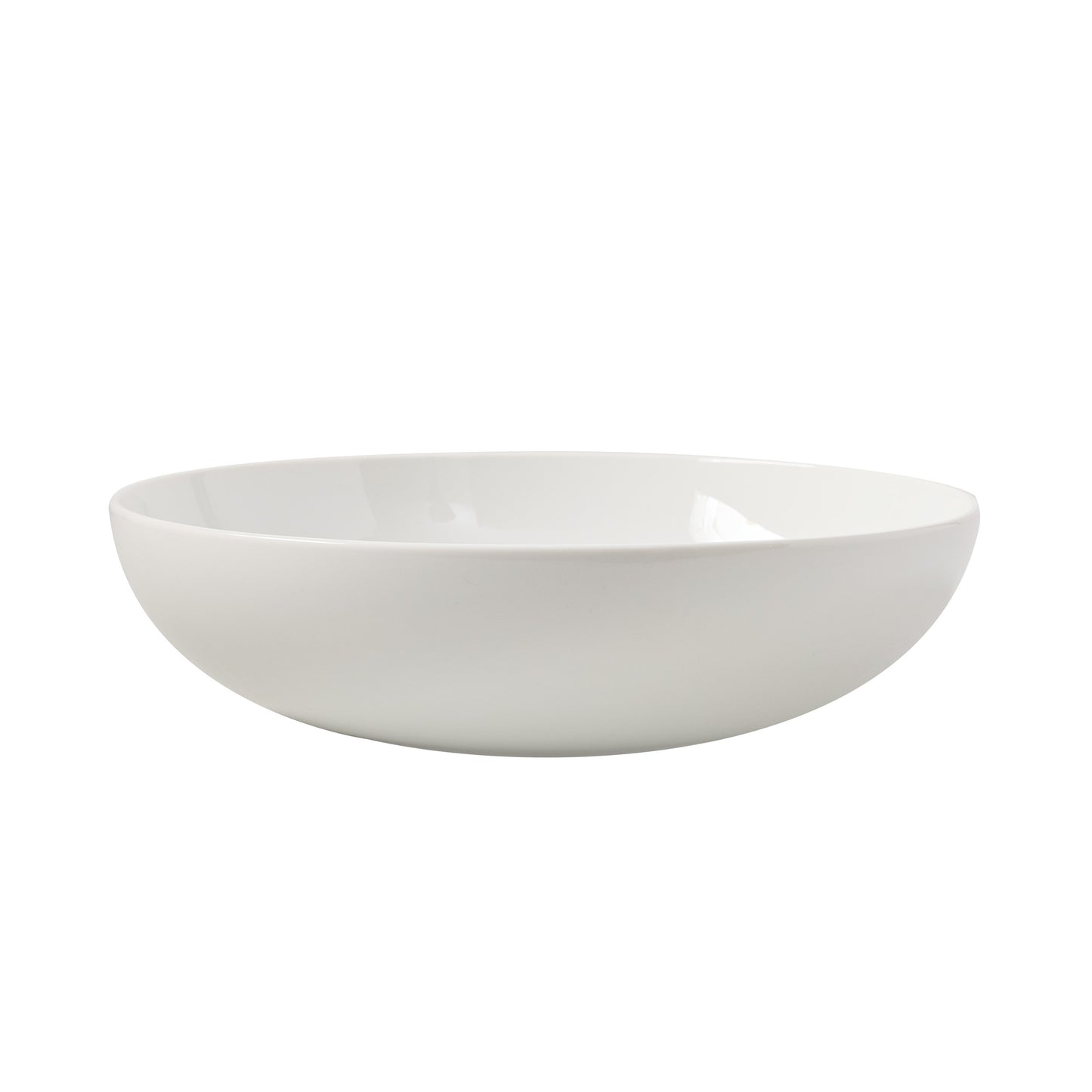 HG Classic 10.5" white porcelain serve bowl, sleek and simple design.