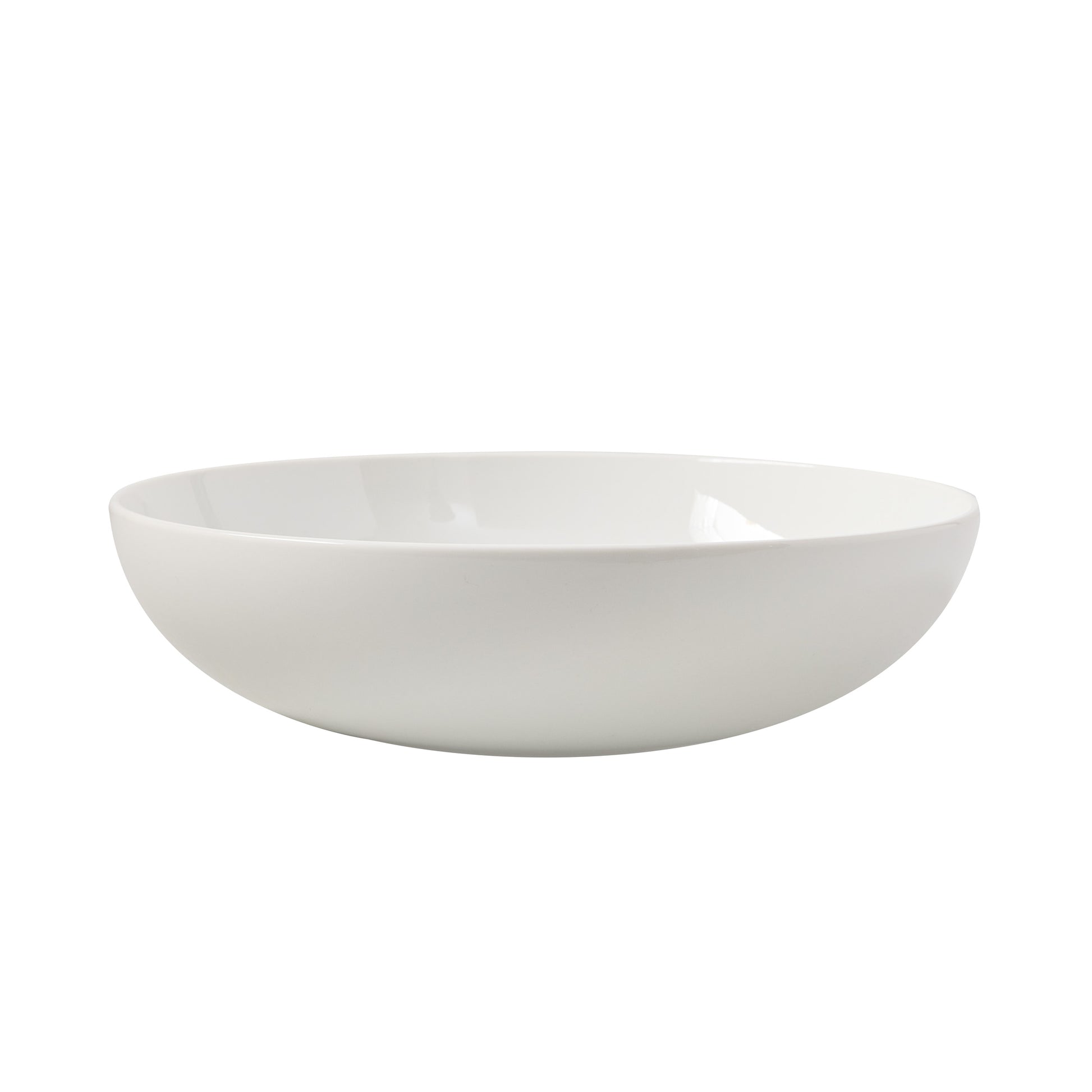 HG Classic 10.5" white porcelain serve bowl, sleek and simple design.