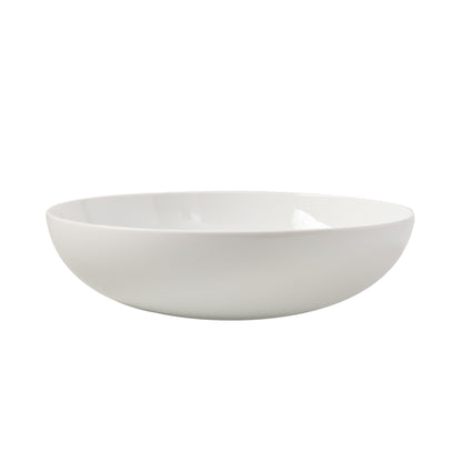 HG Classic 10.5" white porcelain serve bowl, sleek and simple design.