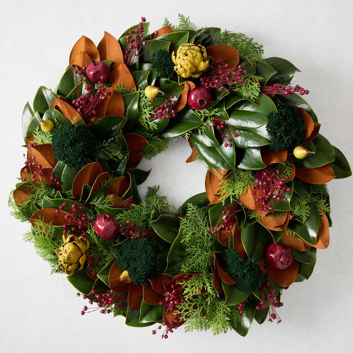 Colonial Trimmings Cypress and Cedar Wreath