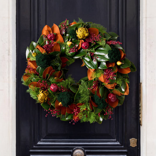 Colonial Trimmings Cypress and Cedar Wreath