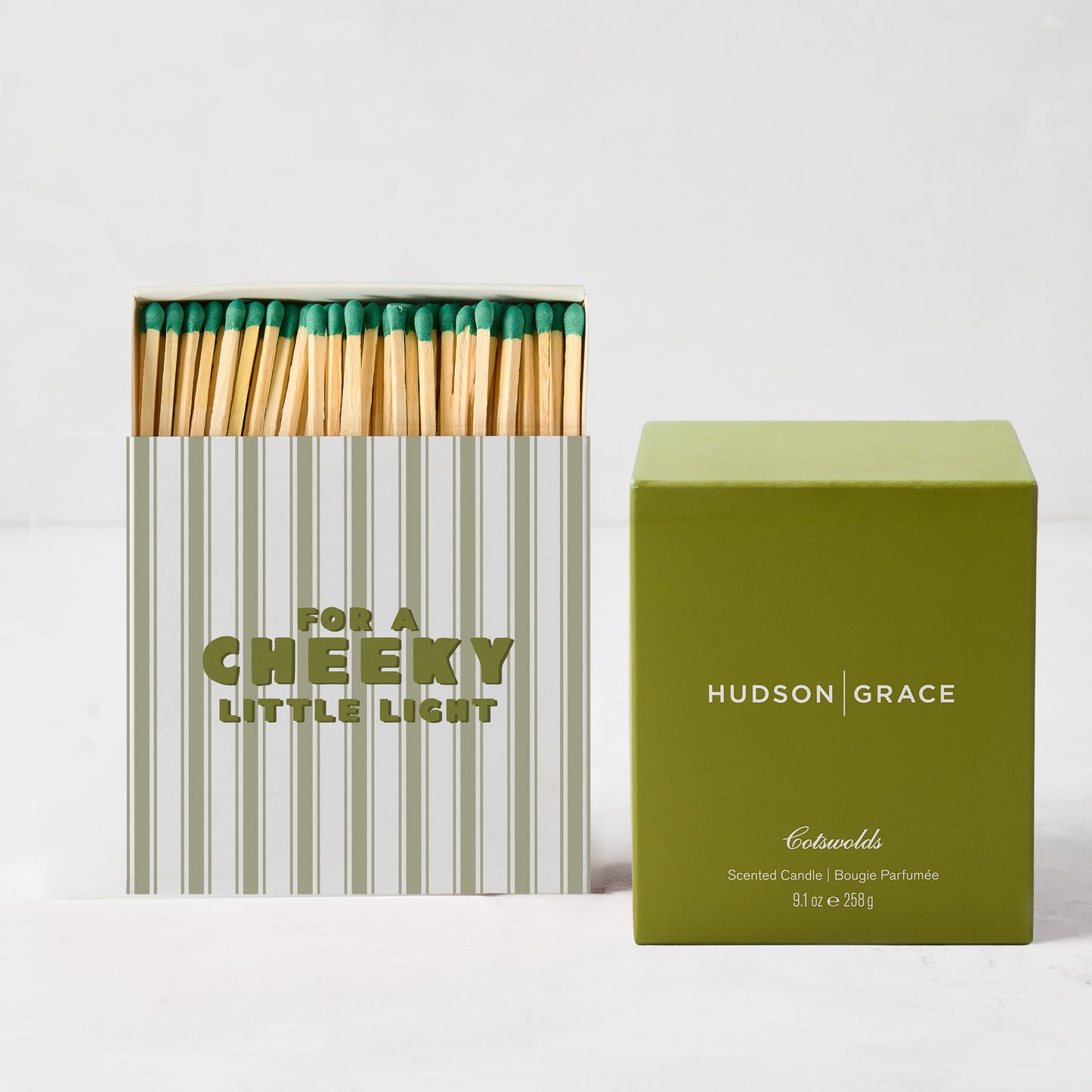 Cheeky Cotswolds Candle and Match Gift Set