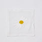 Embroidered Yellow Daisy Cocktail Napkin Coaster, set of 4