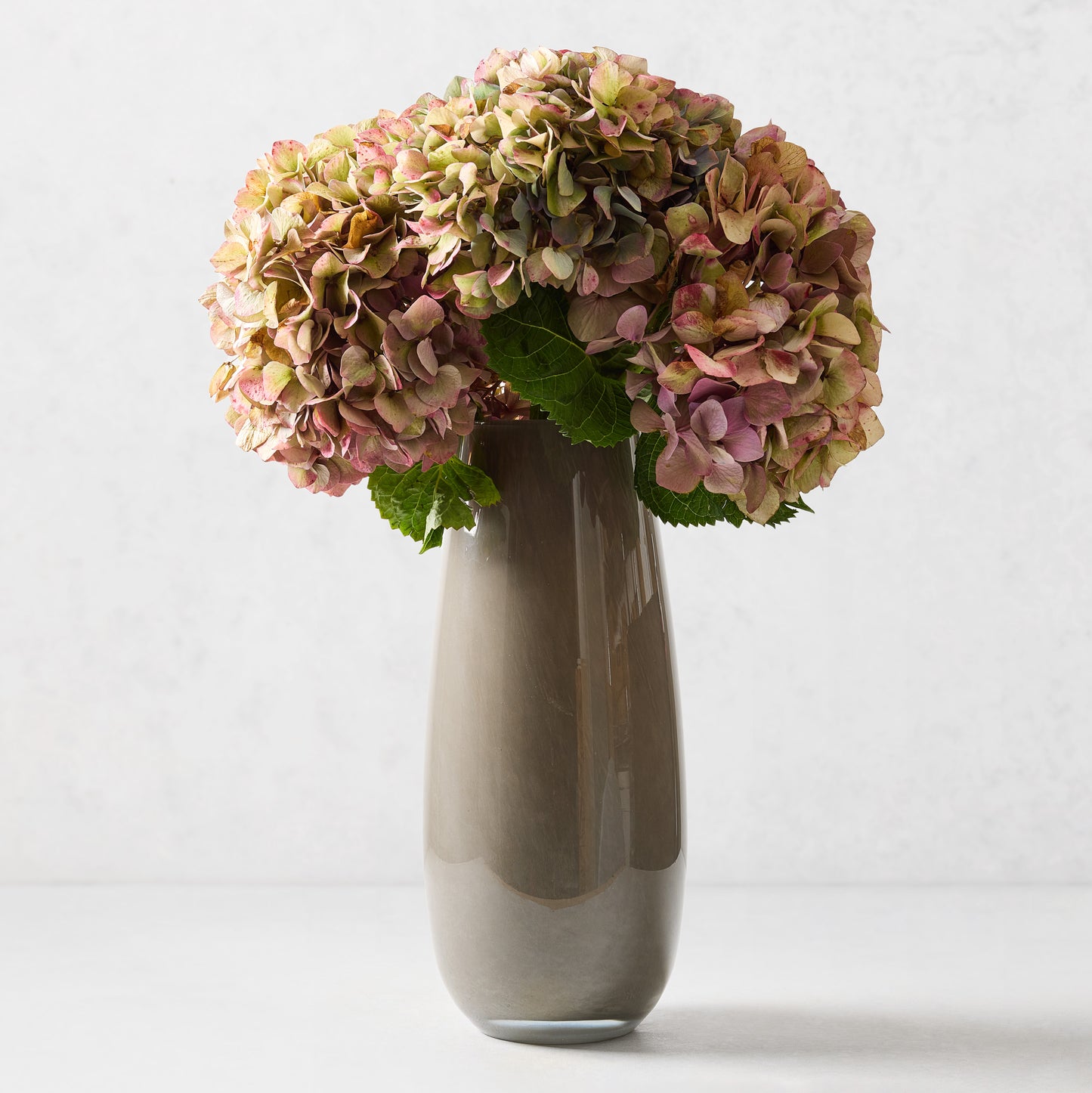 Dark Taupe Margaux Glass Vase