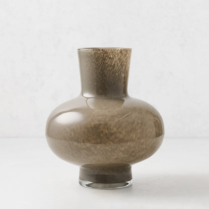 Dark Taupe Sonia Glass Vase