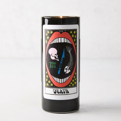 Death Tarot Card Candle