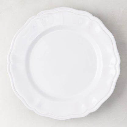 MONOGRAM TEST - Deruta White Painted Ceramic Dinner Plate