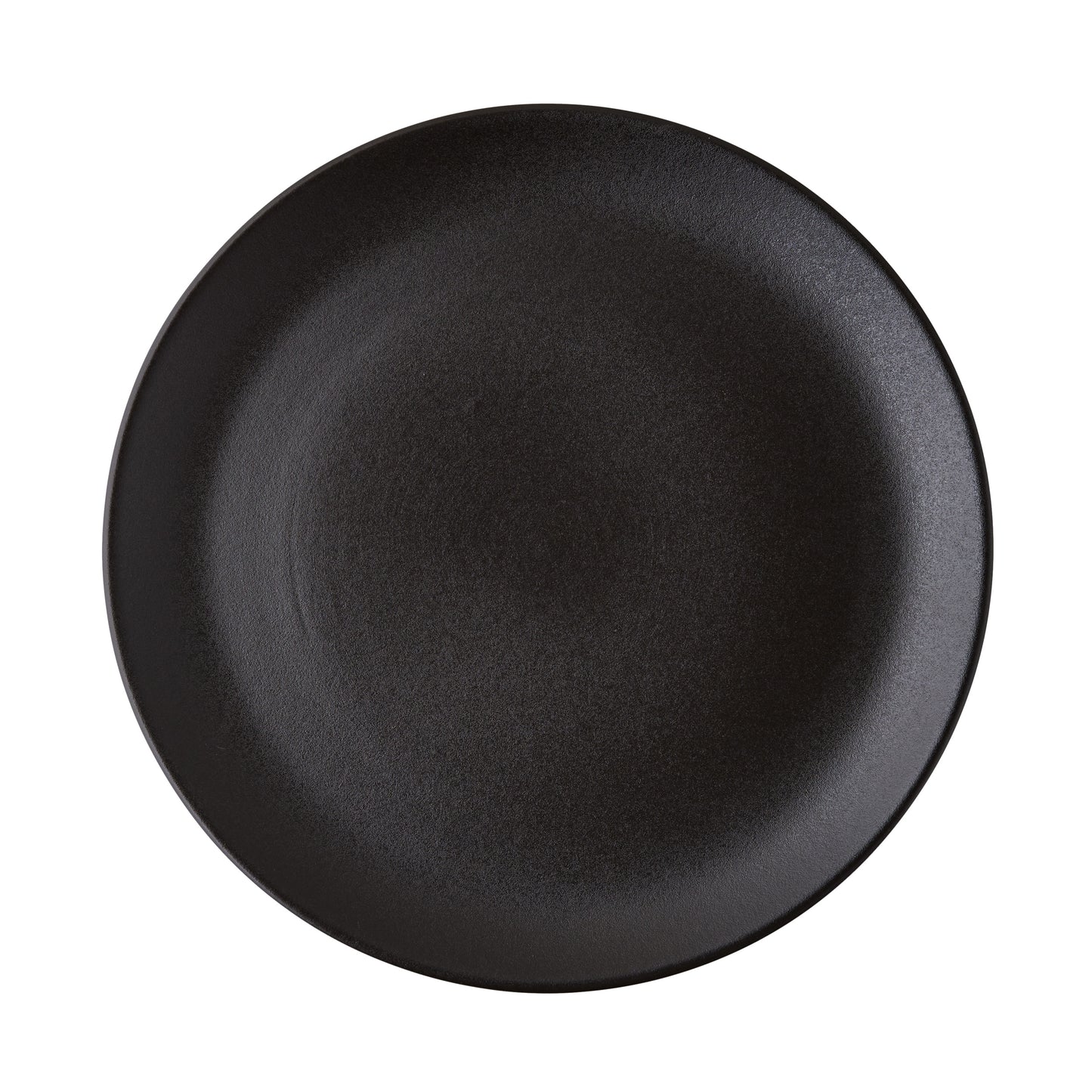 Diane Keaton + Hudson Grace Chalkboard matte black graphite Portuguese stoneware salad plate.