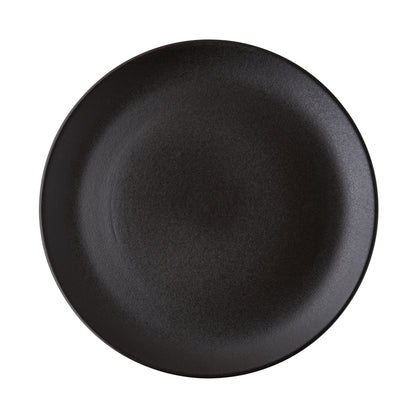 Diane Keaton + Hudson Grace Chalkboard matte black graphite Portuguese stoneware salad plate.