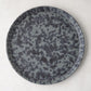 Diane Keaton + Hudson Grace Composition Splatter Stoneware Dinner Plate, black and grey pattern.