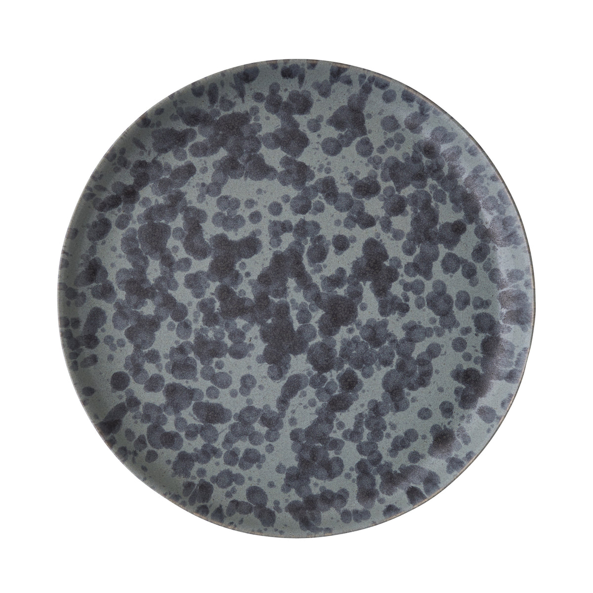 Diane Keaton + Hudson Grace Composition Splatter Stoneware Salad Plate, black and grey.