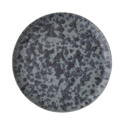 Diane Keaton + Hudson Grace Composition Splatter Stoneware Salad Plate, black and grey.