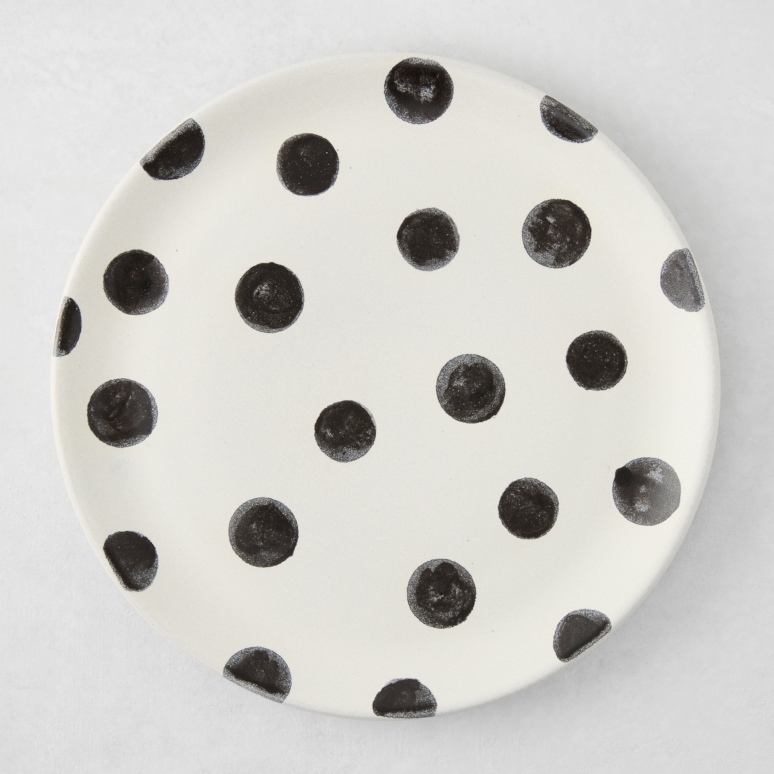 Burleigh Polka Dot Rose 20センチプレート Diane Keaton + Hudson Grace Domino Painted Polka Dot Salad Plate