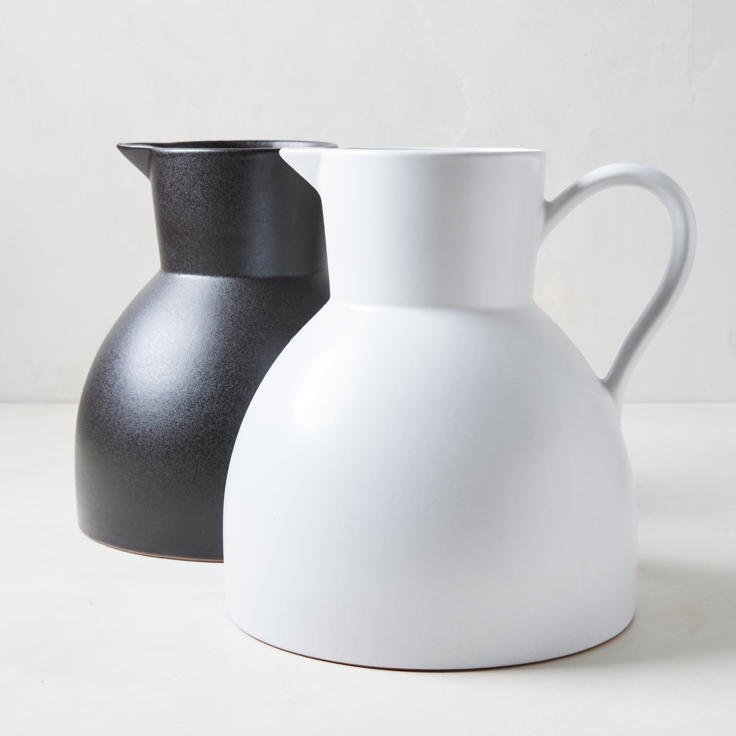 Diane Keaton + Hudson Grace Sculptural White Stoneware Pitcher