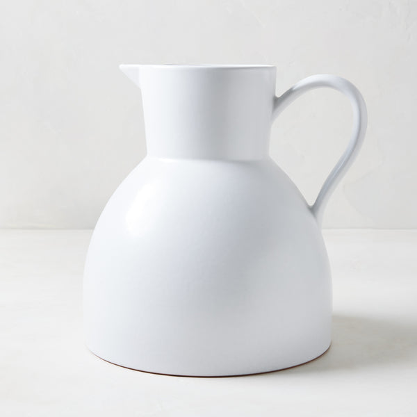 Diane Keaton + Hudson Grace Sculptural White Stoneware Pitcher