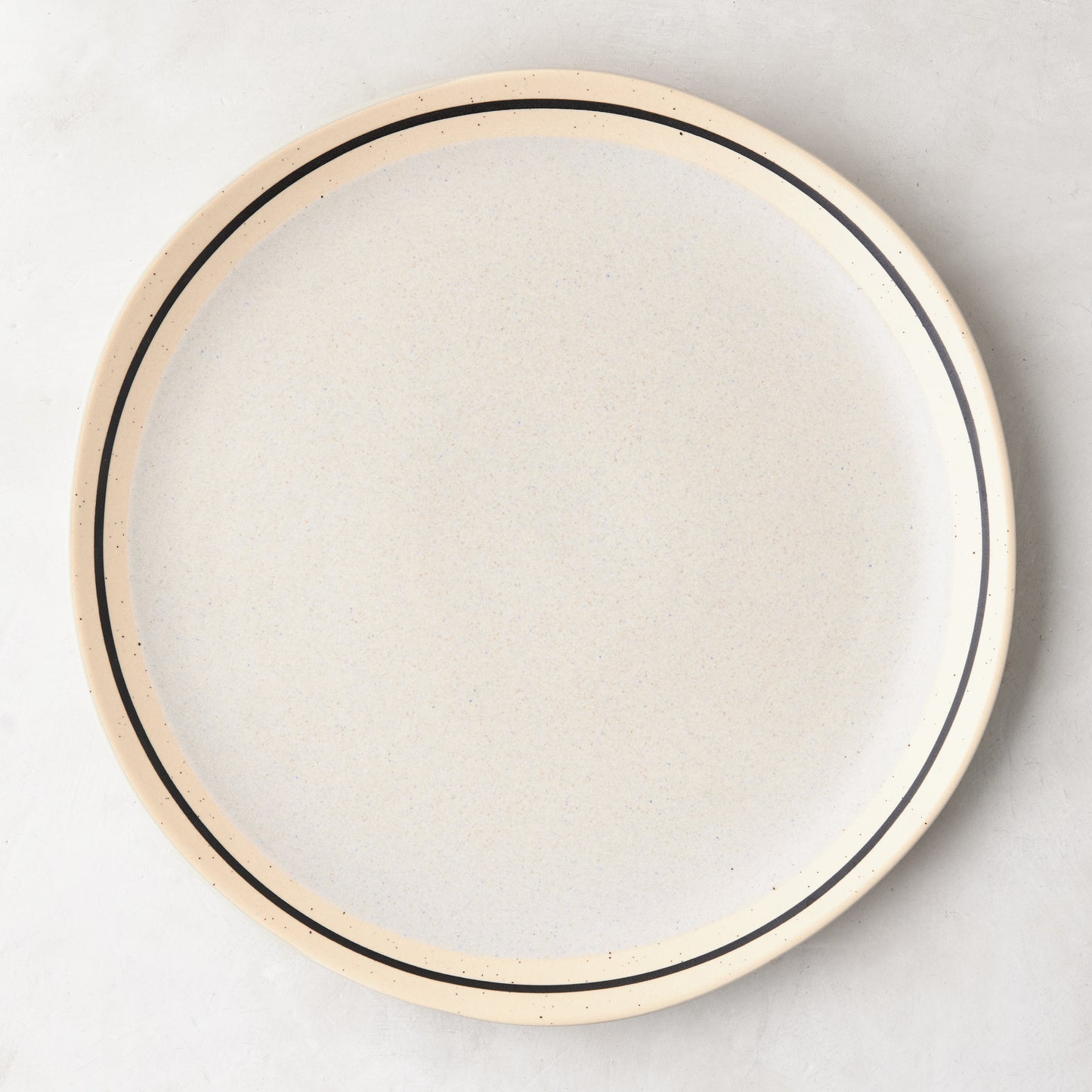 Diane Keaton + Hudson Grace Sketch Stoneware Dinner Plate, natural speckled finish with black hand-drawn line.
