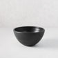 Small Diane Keaton + Hudson Grace modern matte black ceramic serve bowl.